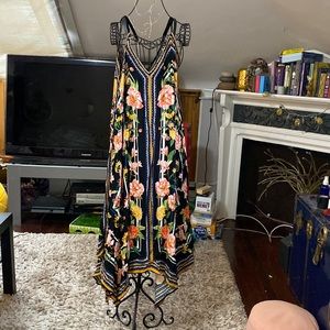 Freemarket By Flying Tomato Asymmetrical Floral Dress Size L